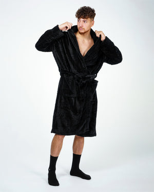 Dressing gown Wanted cable Black
