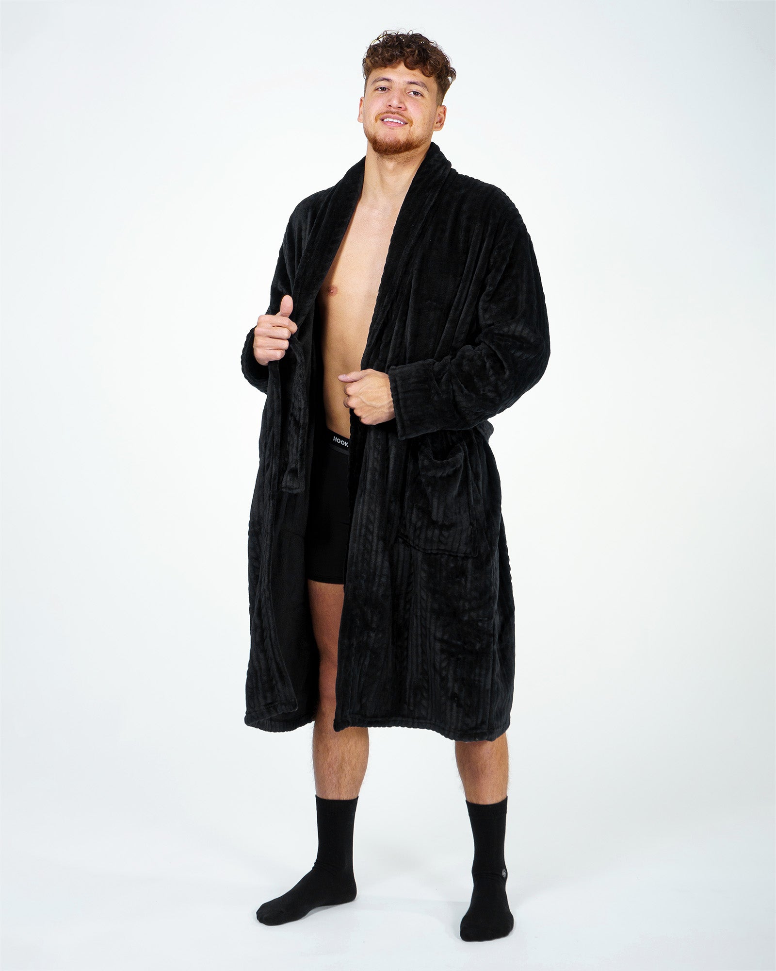 Dressing gown Wanted cable Black