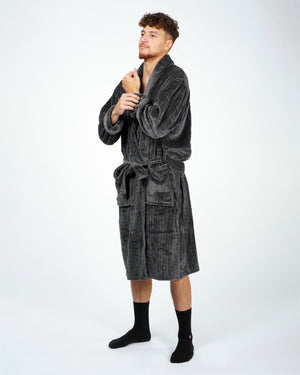 Dressing gown Wanted cable Gray