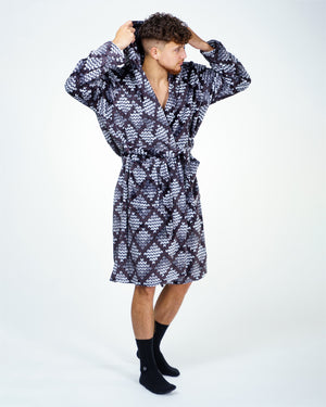 Robe de chambre Wanted Black Grey Diamond