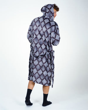 Robe de chambre Wanted Black Grey Diamond