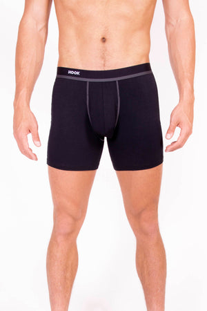 Boxer Feel : Solid Charcoal & Blue