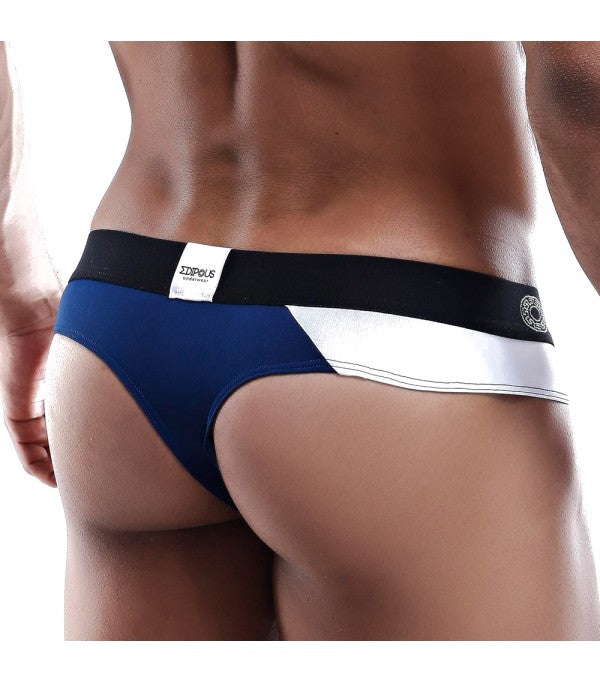 Edipous Micro Thong Navy White