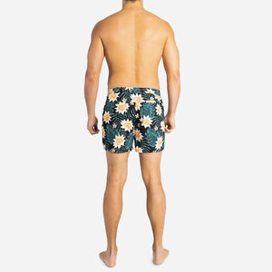 Bn3th - Agua Volley 2N1 Swim Short 5" : Tropical Floral Black