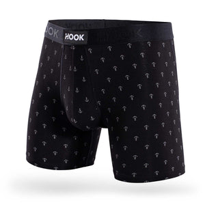 Boxer Hook Underwear Feel noir avec ancres