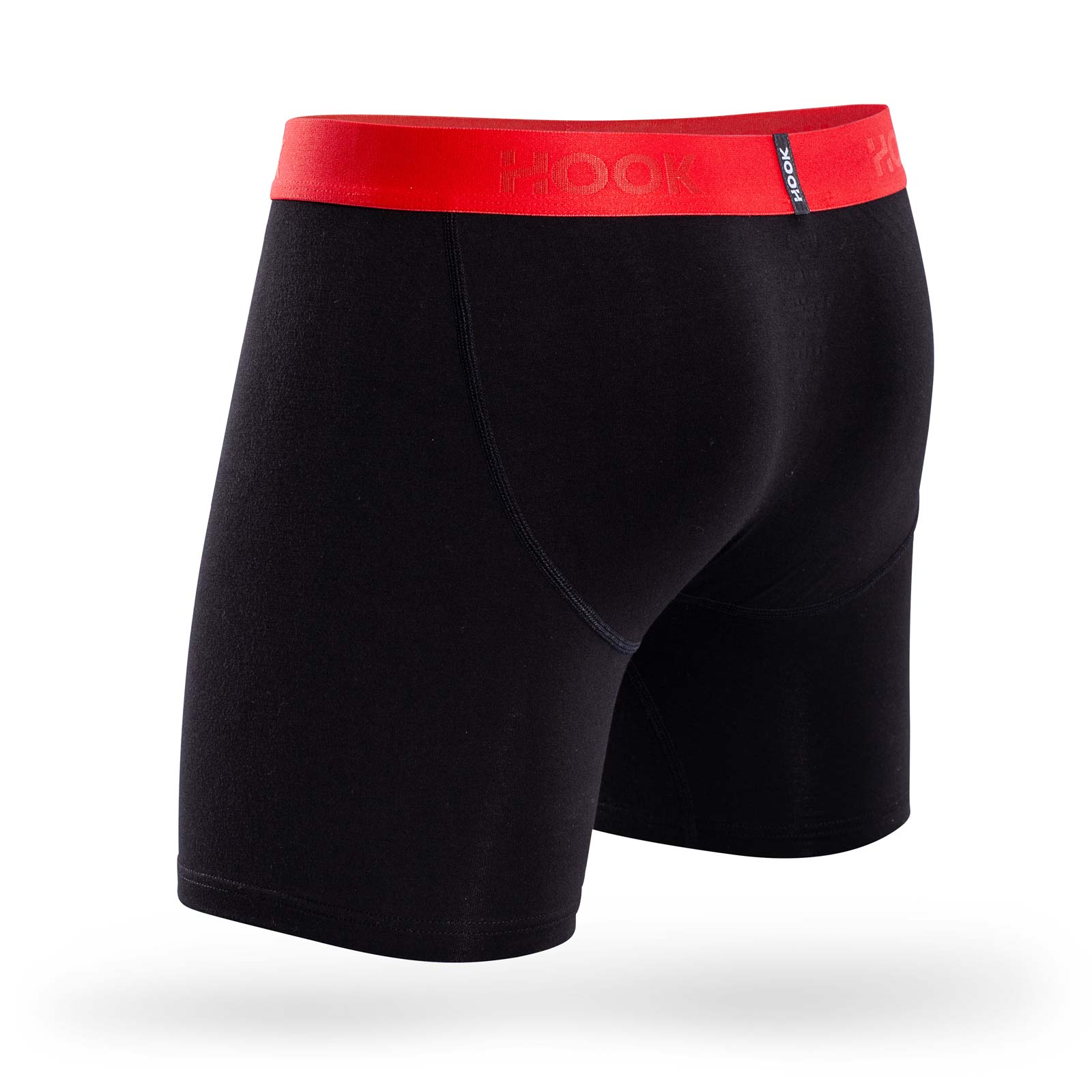Boxer Hook Underwear Feel noir et rouge