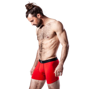 Boxer Hook Underwear Feel noir et rouge