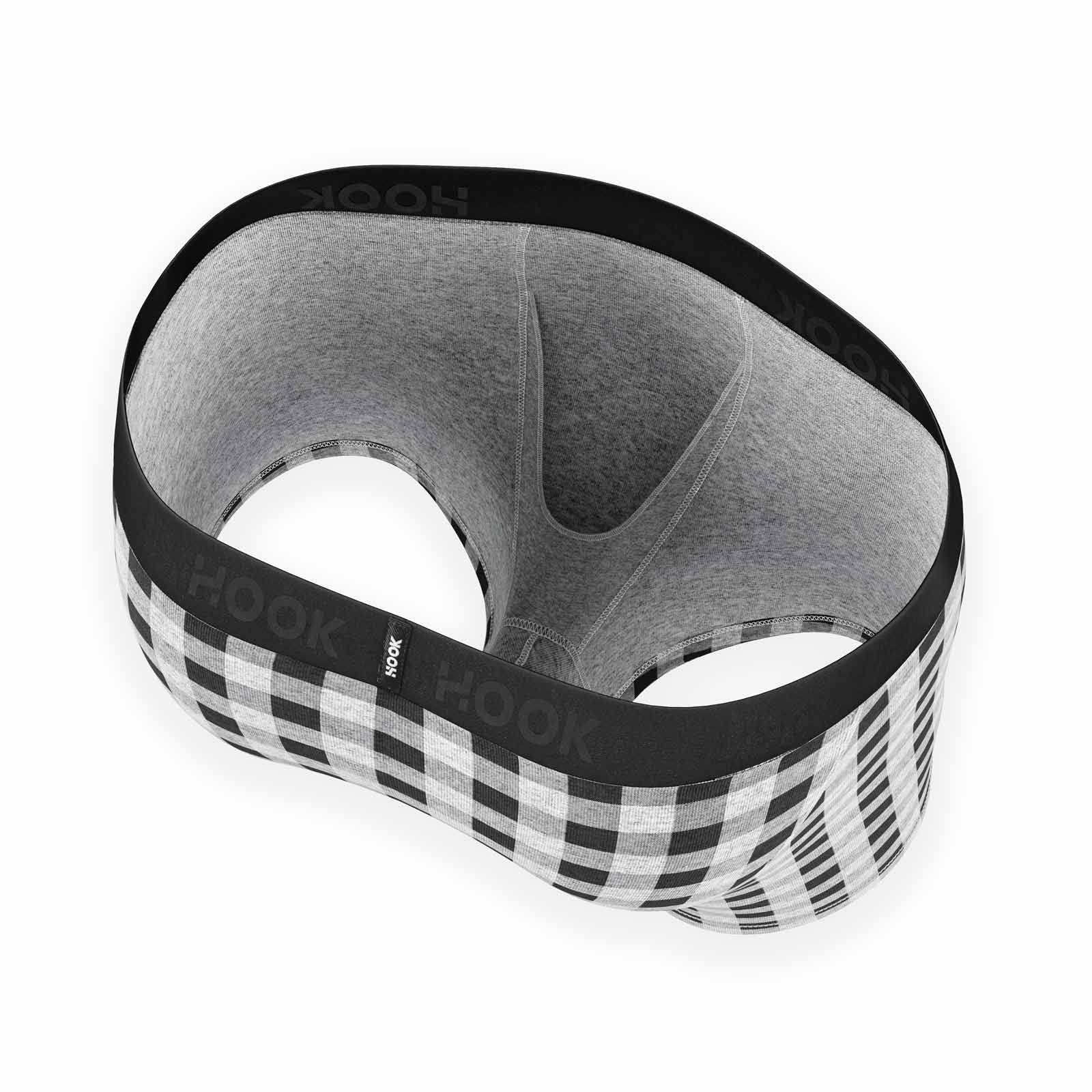 Boxer Hook Underwear Feel noir avec ancres