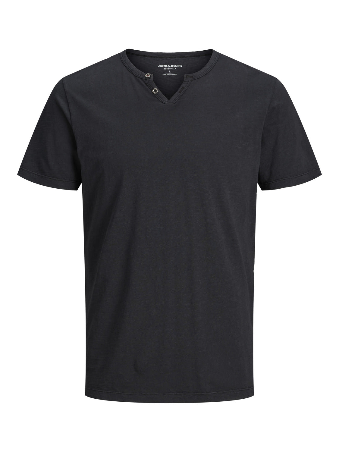 T-shirt Split Neck Cloud noir