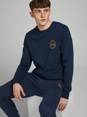 Jack &amp; Jones Gordon Shark Navy Blazer Hoodie 