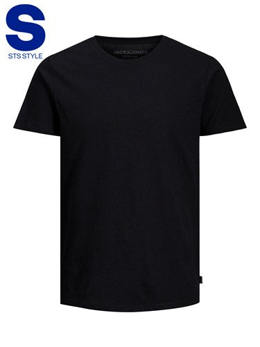 Jack & Jones - Linen Basic Crew Neck T-shirt : Black