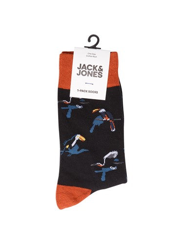 Paire de chaussettes Jack & Jones Summer Flamingo Navy Blazer