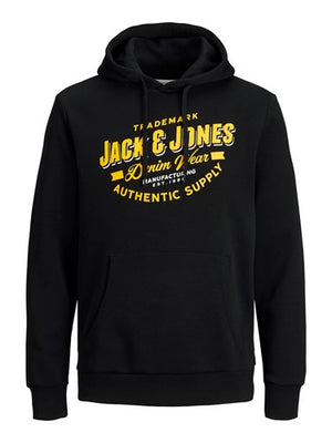 Chandail à capuchon Jack & Jones Logo noir