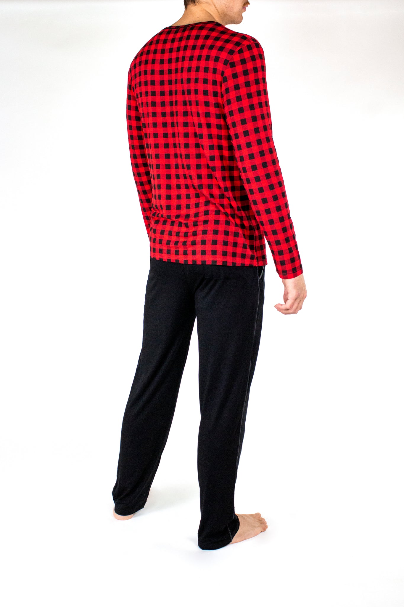 Nu Red Plaid Long Sleeve Sweater