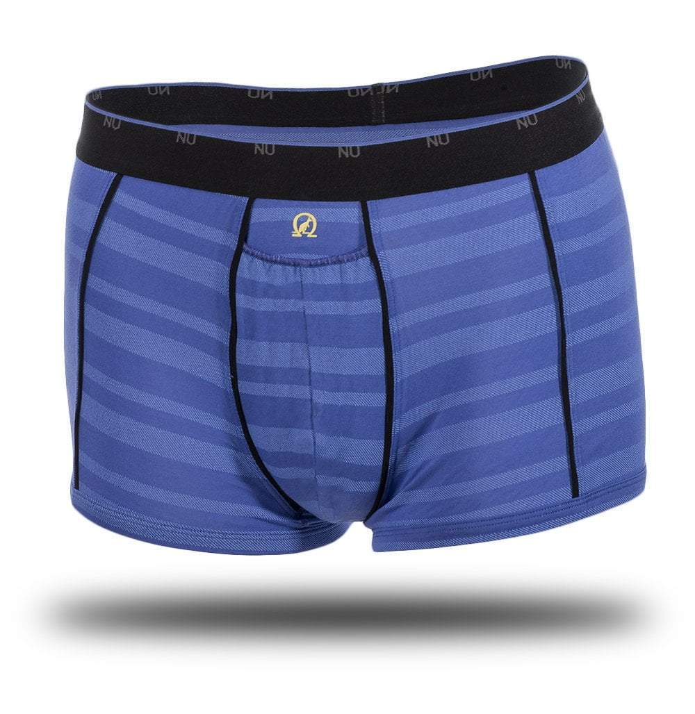 Blue lined Omega short boxer