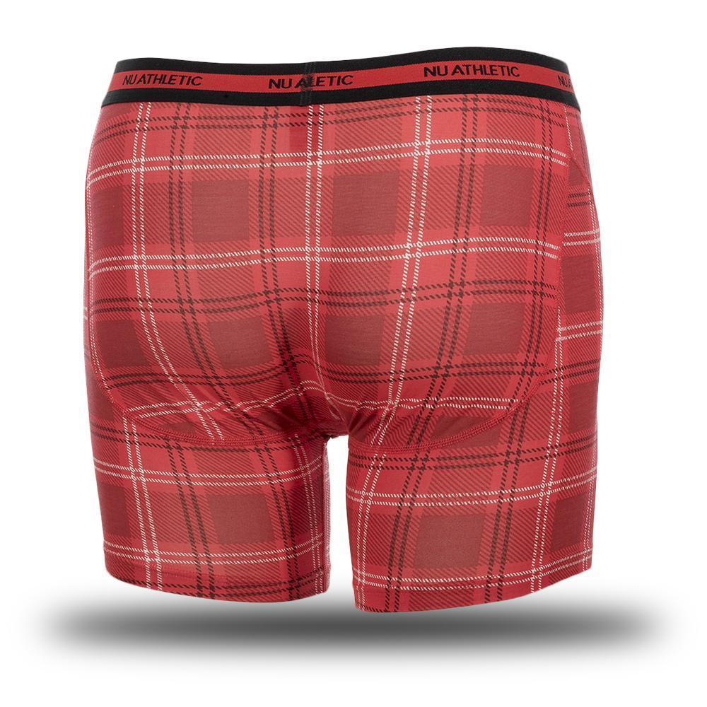 Nu Athletic - Boxer Brief : Check Red