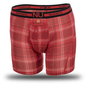 Nu Athletic - Boxer Brief : Check Red