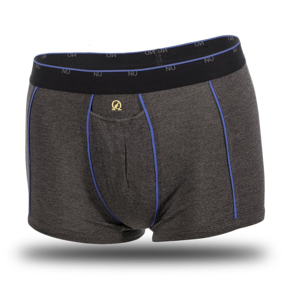 Boxer court Nu Athlétique charcoal