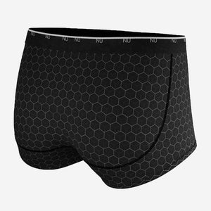 Boxer court Nu Athlétique Hexagone noir