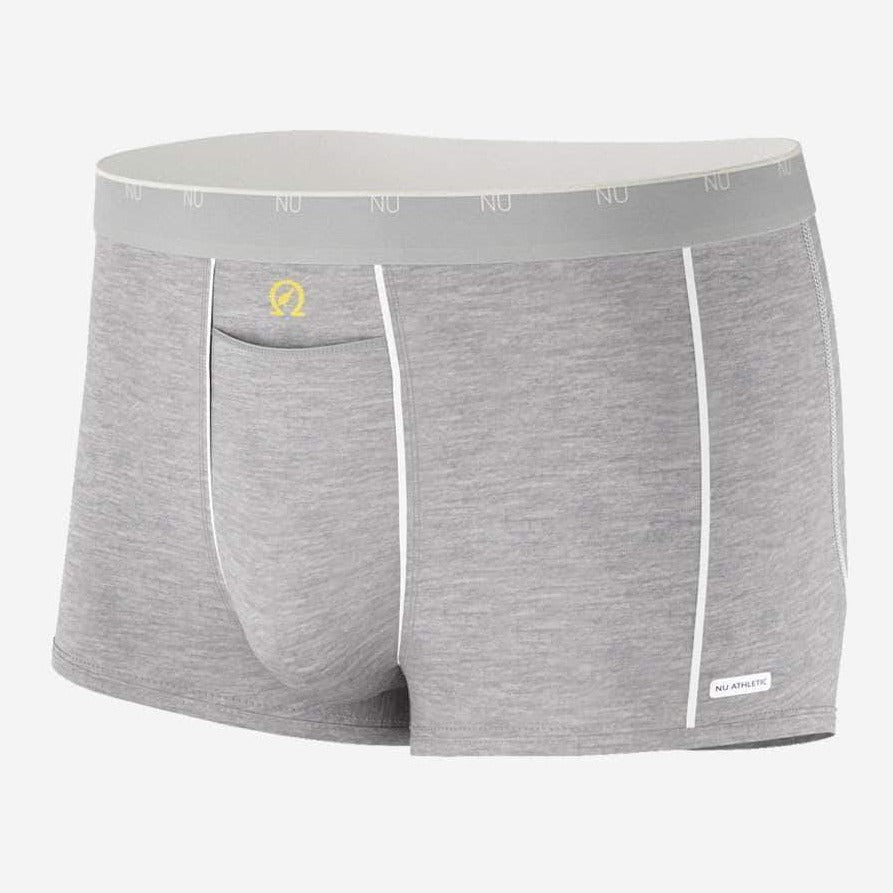 Naked Athletic Gray Boxer Shorts