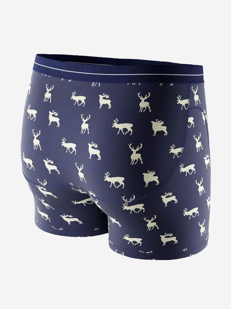 Boxer Nu Athlétique Orignaux bleu marine