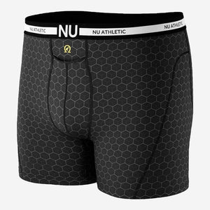 Boxer Nu Athlétique Hexagone noir