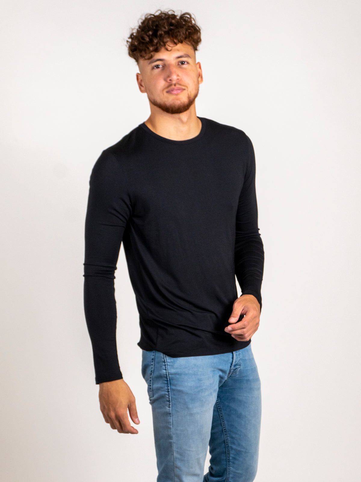 Bamboo Crew Neck Long Sleeve Top