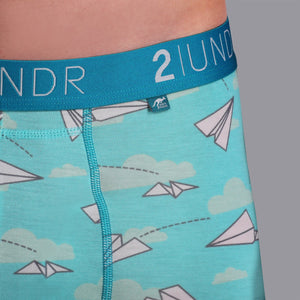 2Undr - Swing Shift Boxer Brief : Office Jets