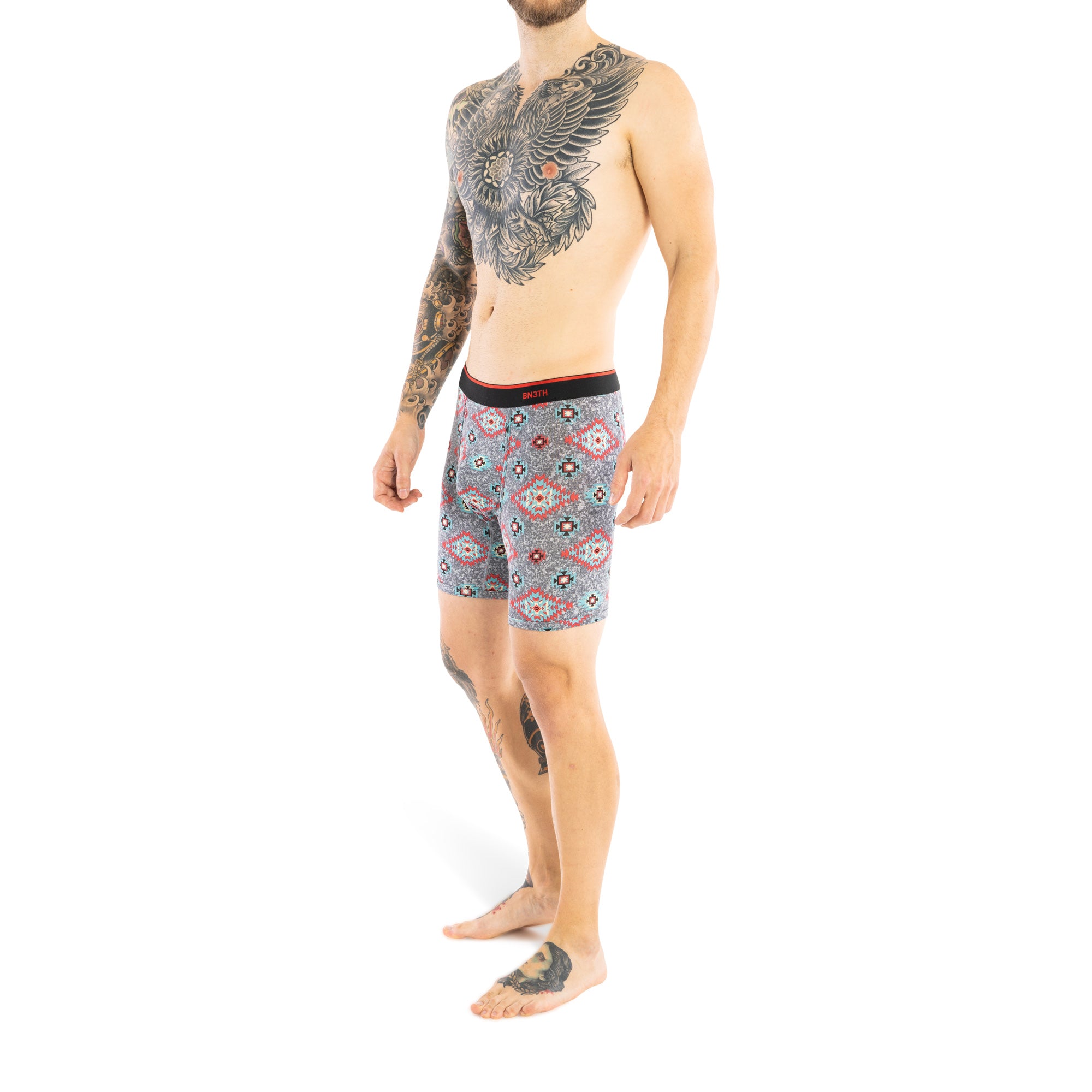 Boxer BN3TH Classic Print Tapestry Heather