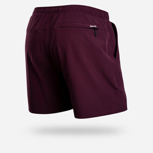 Bn3th - Agua Volley 2N1 Swim Short 5" : Cabernet