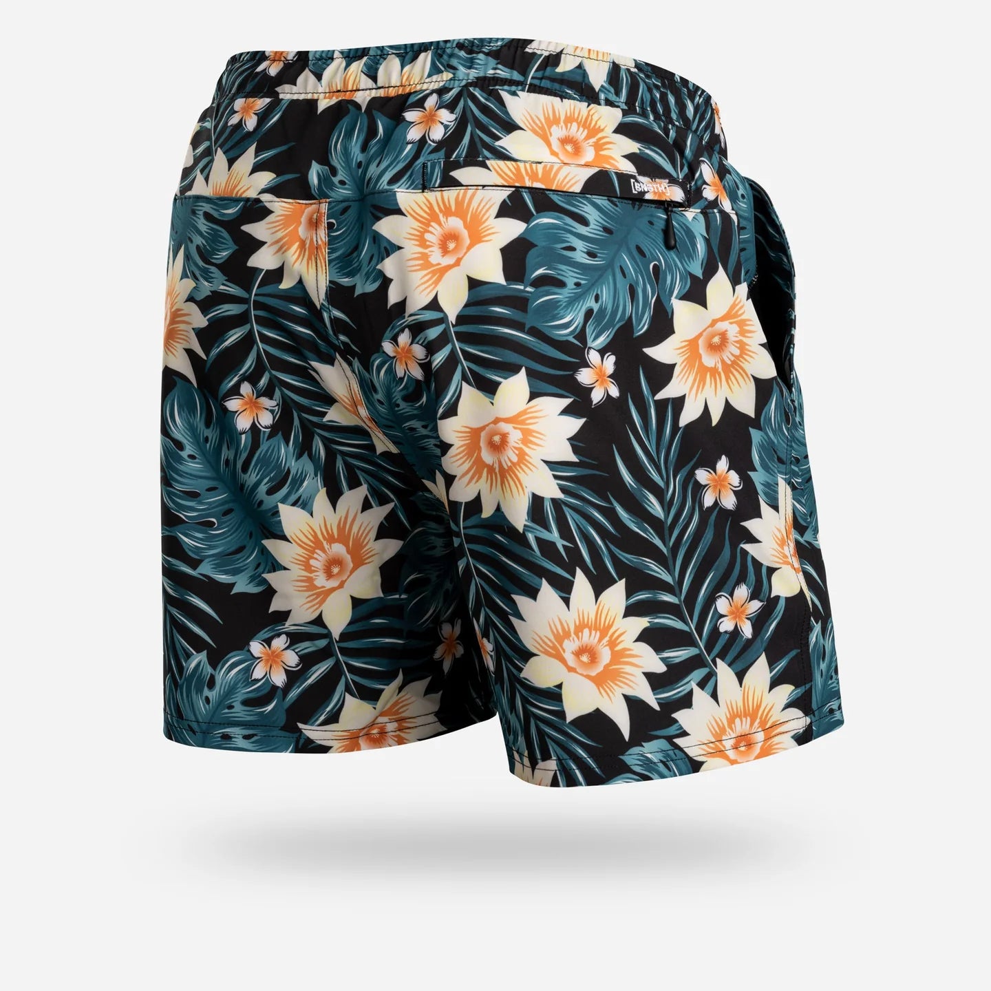 Bn3th - Agua Volley 2N1 Swim Short 5" : Tropical Floral Black