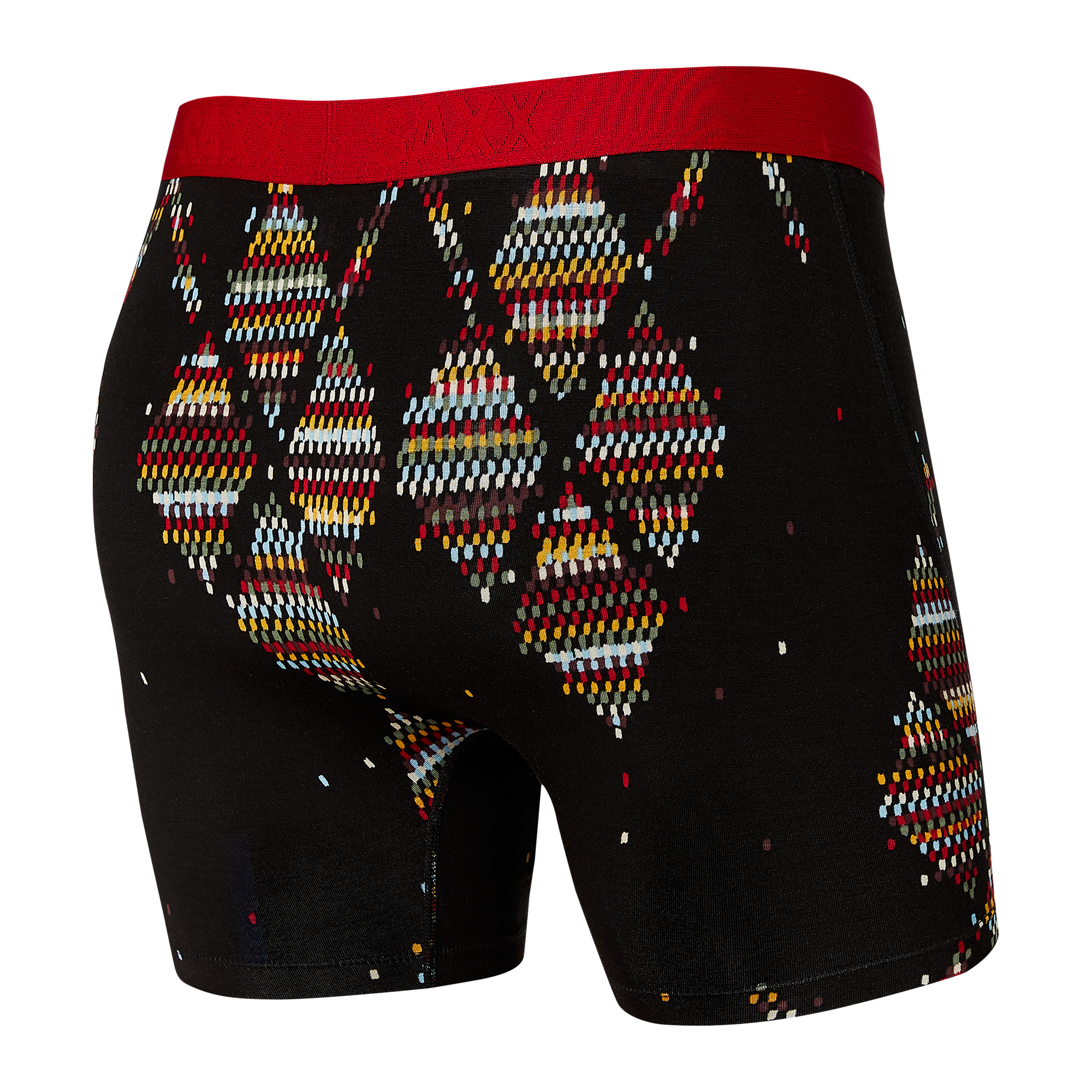 Boxer Saxx Ultra Black Argyle avec ouverture