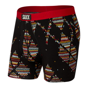 Boxer Saxx Ultra Black Argyle avec ouverture