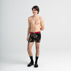Boxer Saxx Ultra Black Argyle avec ouverture
