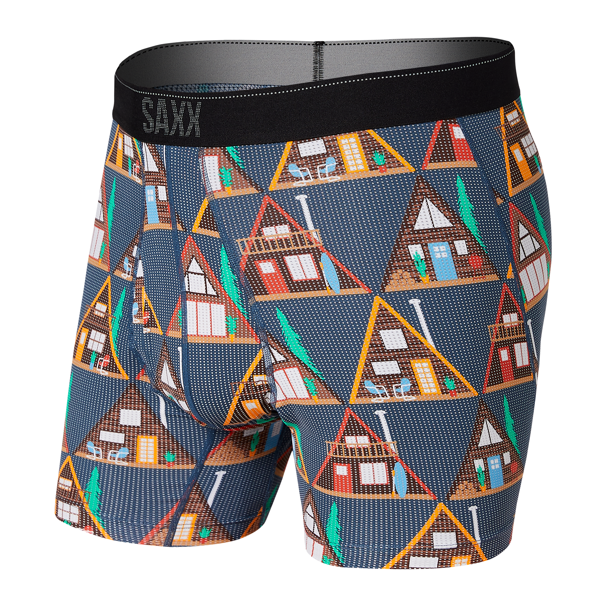 Boxer Saxx Quest Fly Dark Denim A Ok Frame