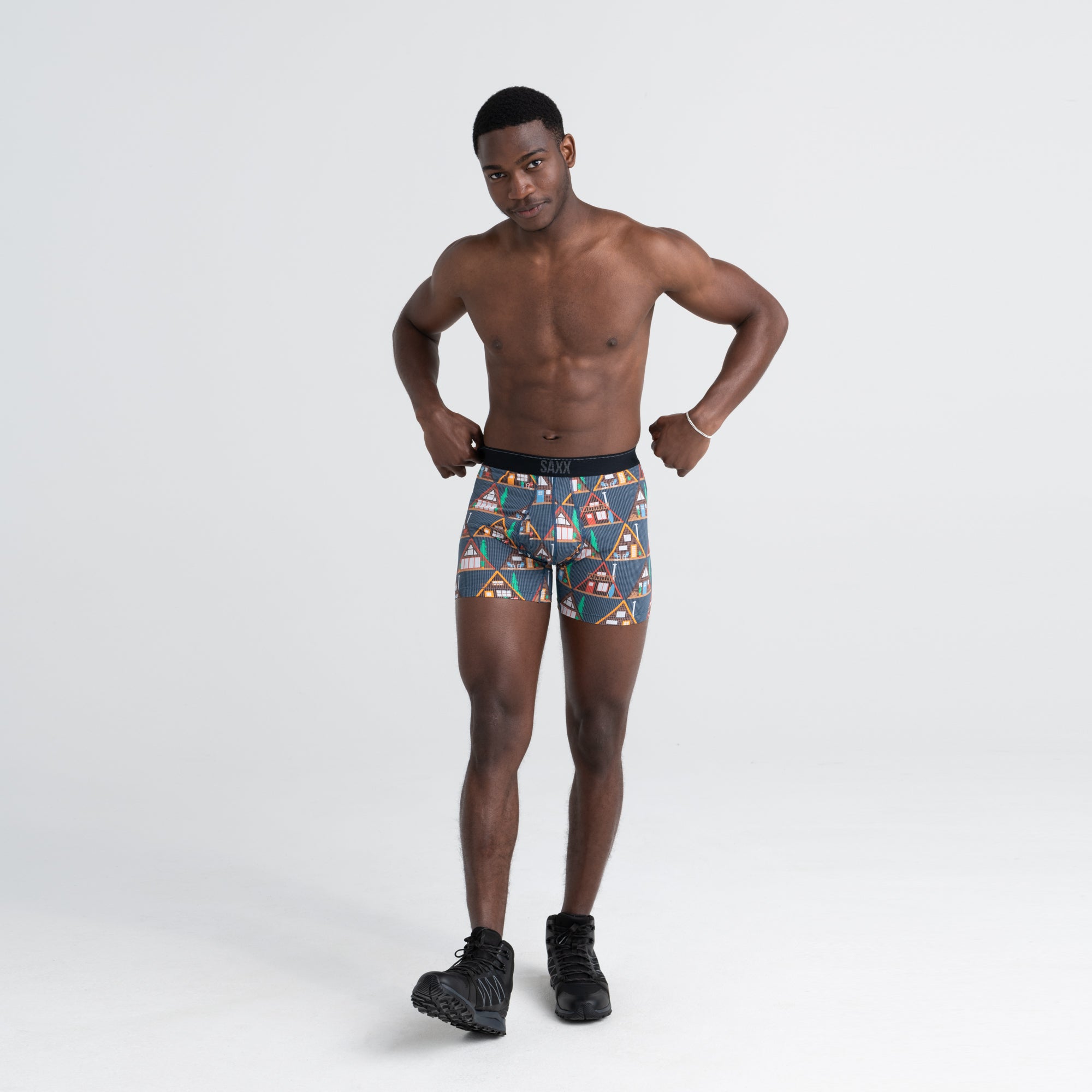 Boxer Saxx Quest Fly Dark Denim A Ok Frame