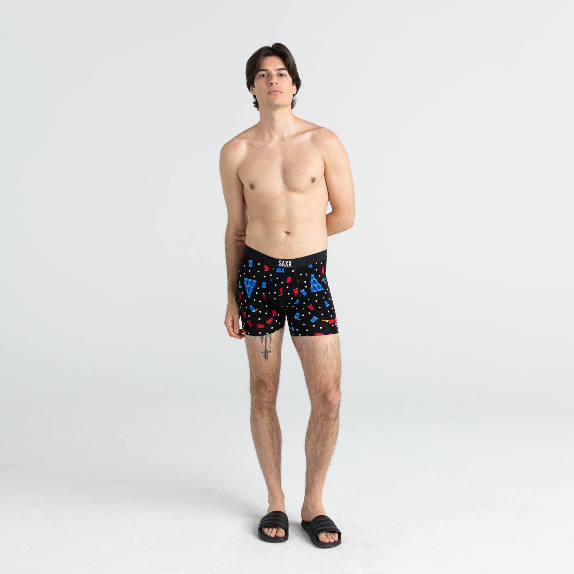Boxer Saxx Vibe Black Beer Champs