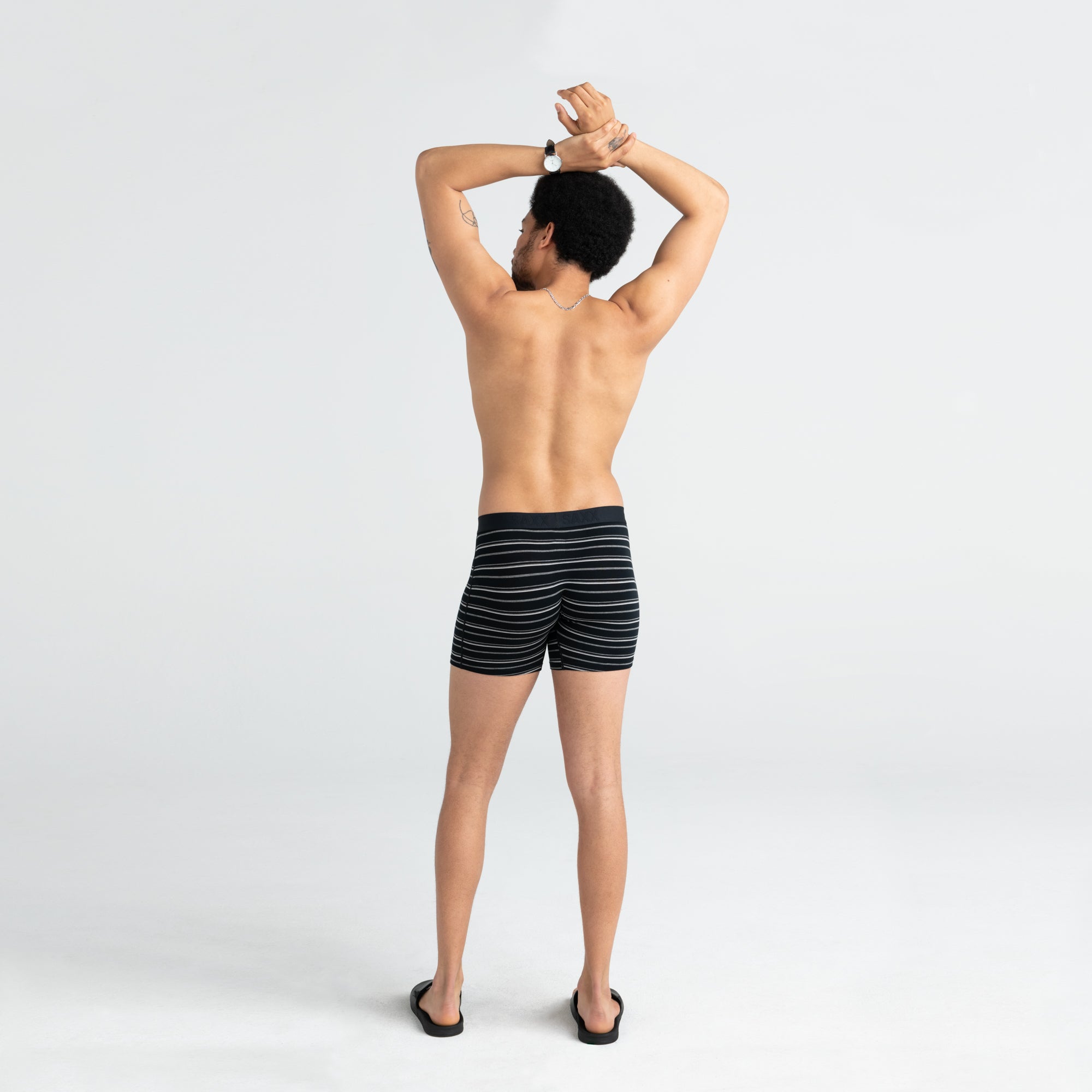 Saxx - Vibe Boxer Brief : Black Coast Stripe