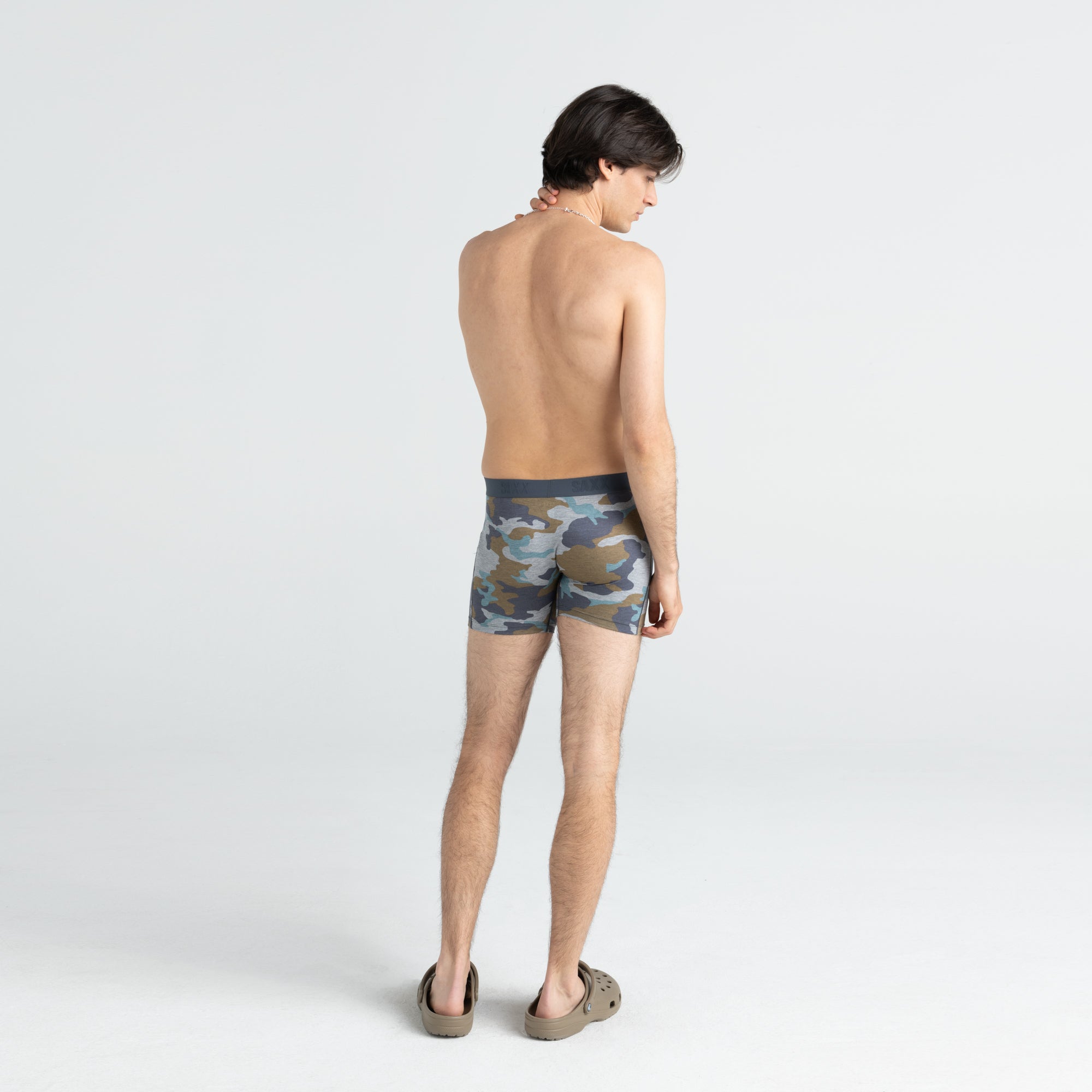 Saxx - Vibe Boxer Brief : Grey Supersize Camo