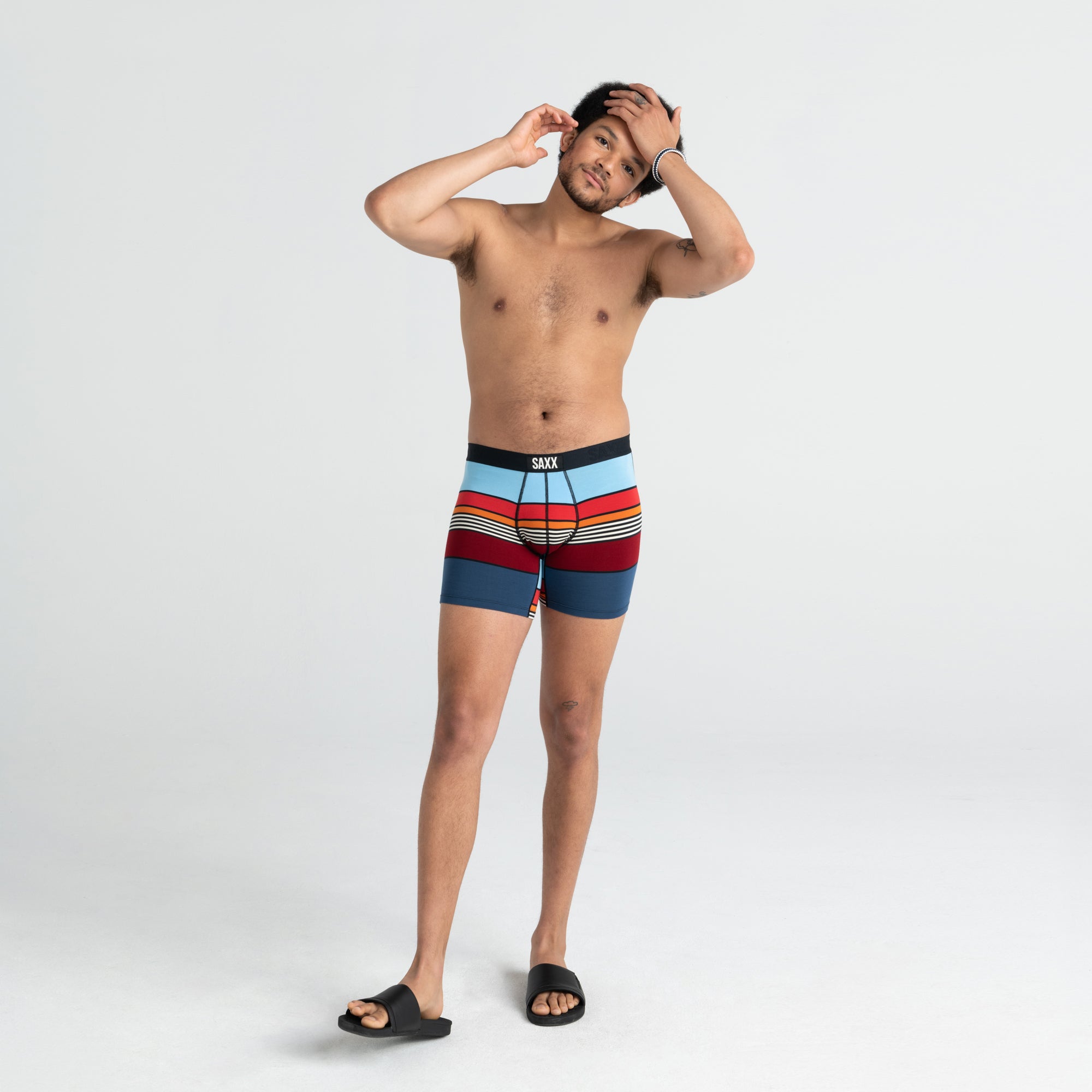 Boxer Saxx Vibe Navy Super Stripe