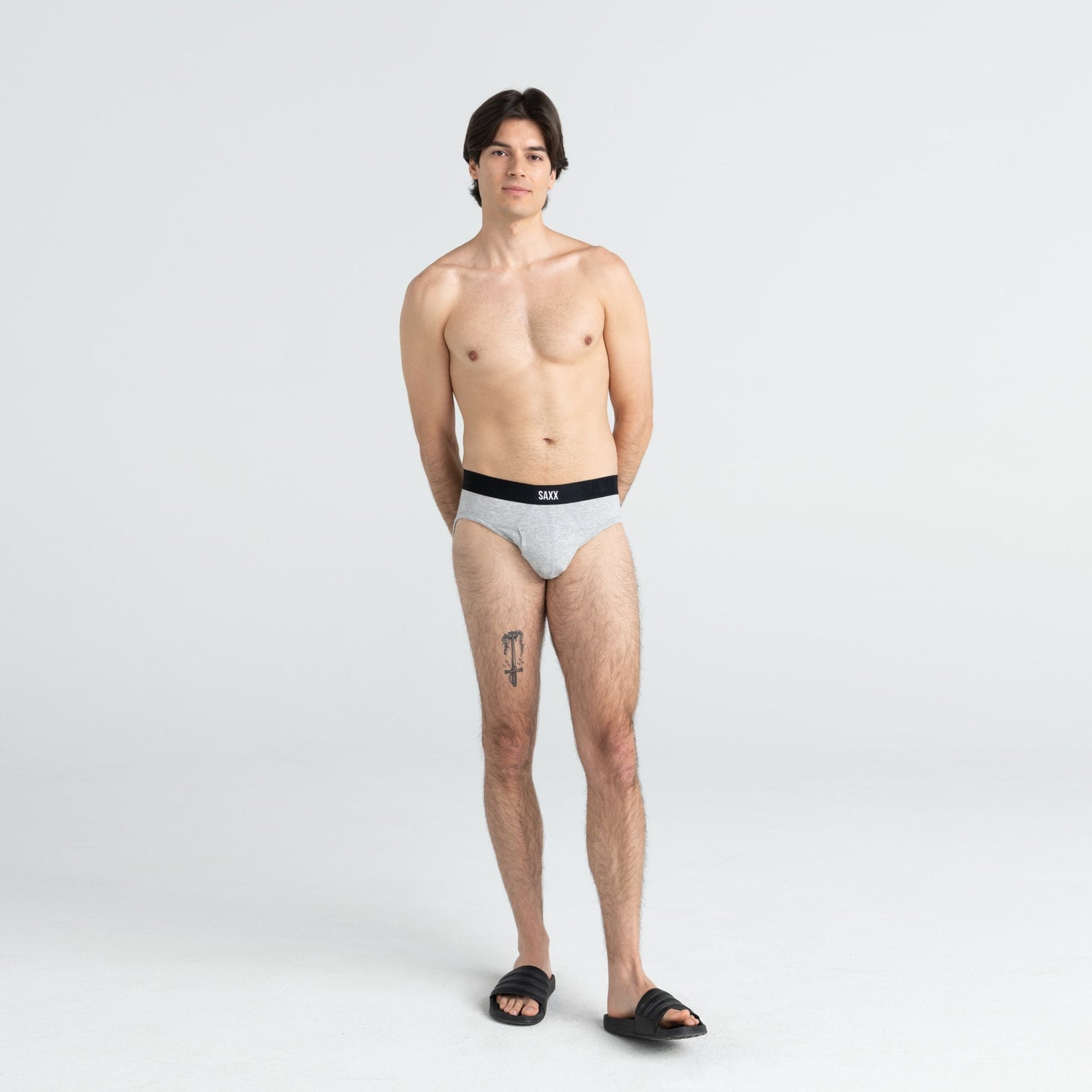 Slip Saxx Undercover Grey Heather avec ouverture