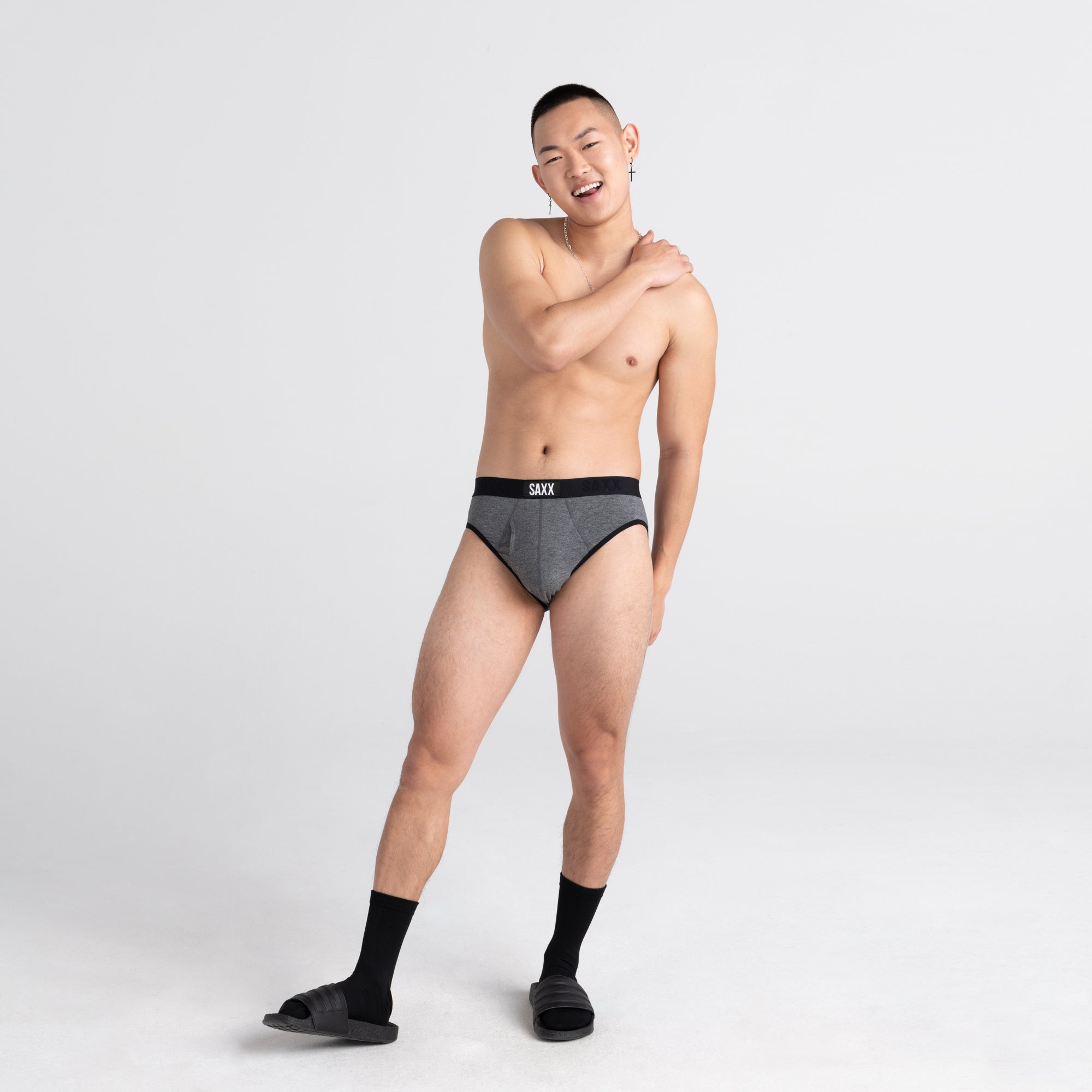 Saxx - Ultra Super Soft Brief : Salt & Pepper