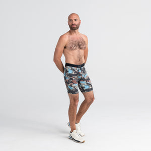 Boxer long Quest Black Mountainscape avec ouverture