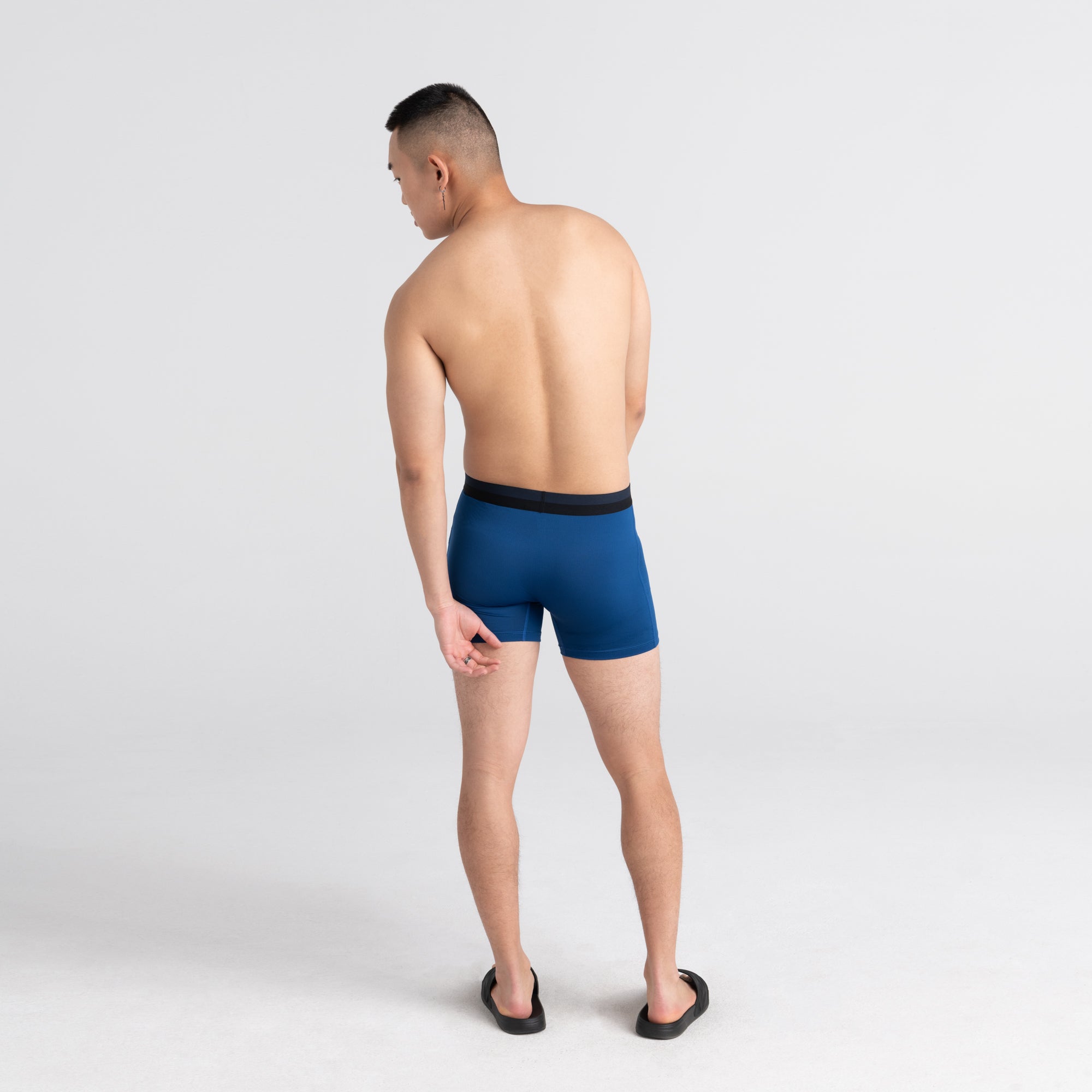 Boxer Saxx Sport Mesh City Blue avec ouverture