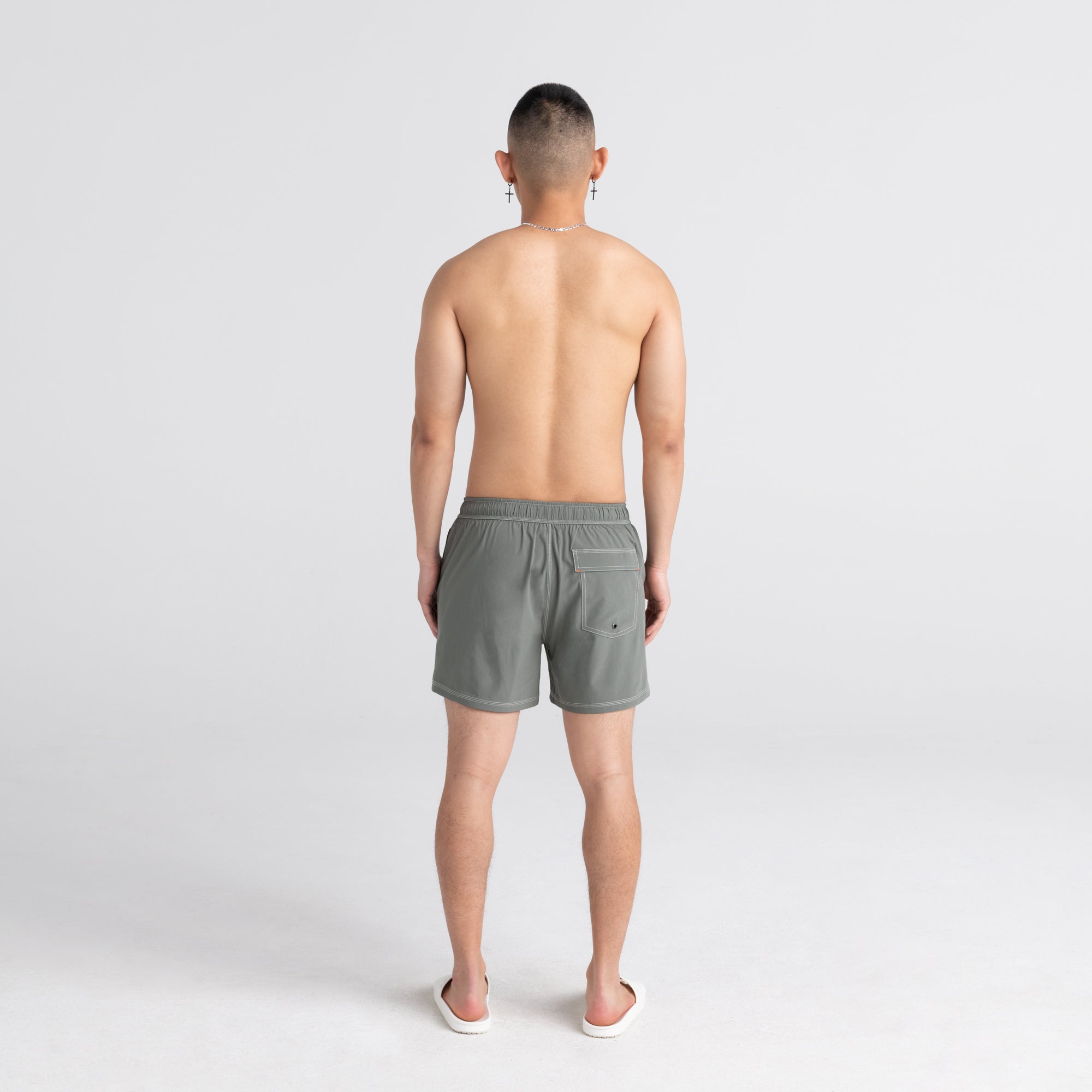 Maillot de bain Saxx Oh Buoy 2in1 VOLLEY 5" Cargo Grey