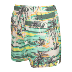 Saxx - Oh Buoy 2in1 Volley 5" Swimsuit : Green No Bad Days