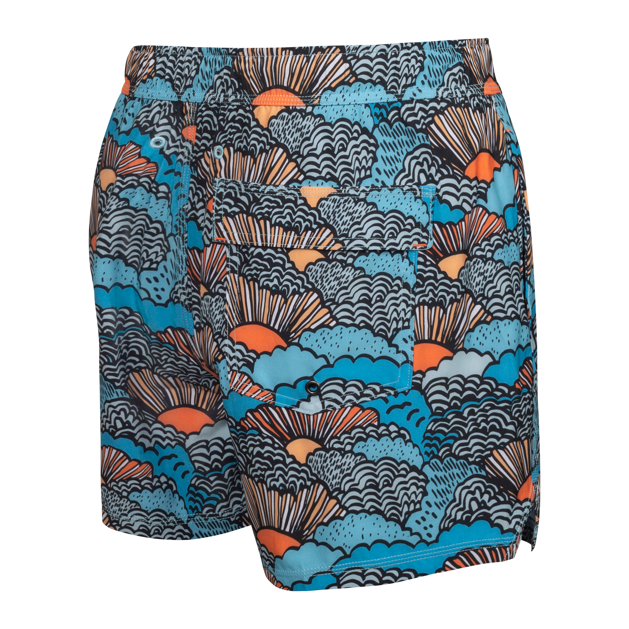 Maillot de bain Saxx Oh Buoy 2in1 VOLLEY 5" Blue Sunbreak