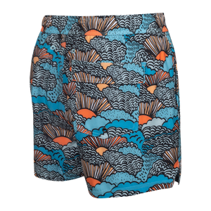 Maillot de bain Saxx Oh Buoy 2in1 VOLLEY 5" Blue Sunbreak