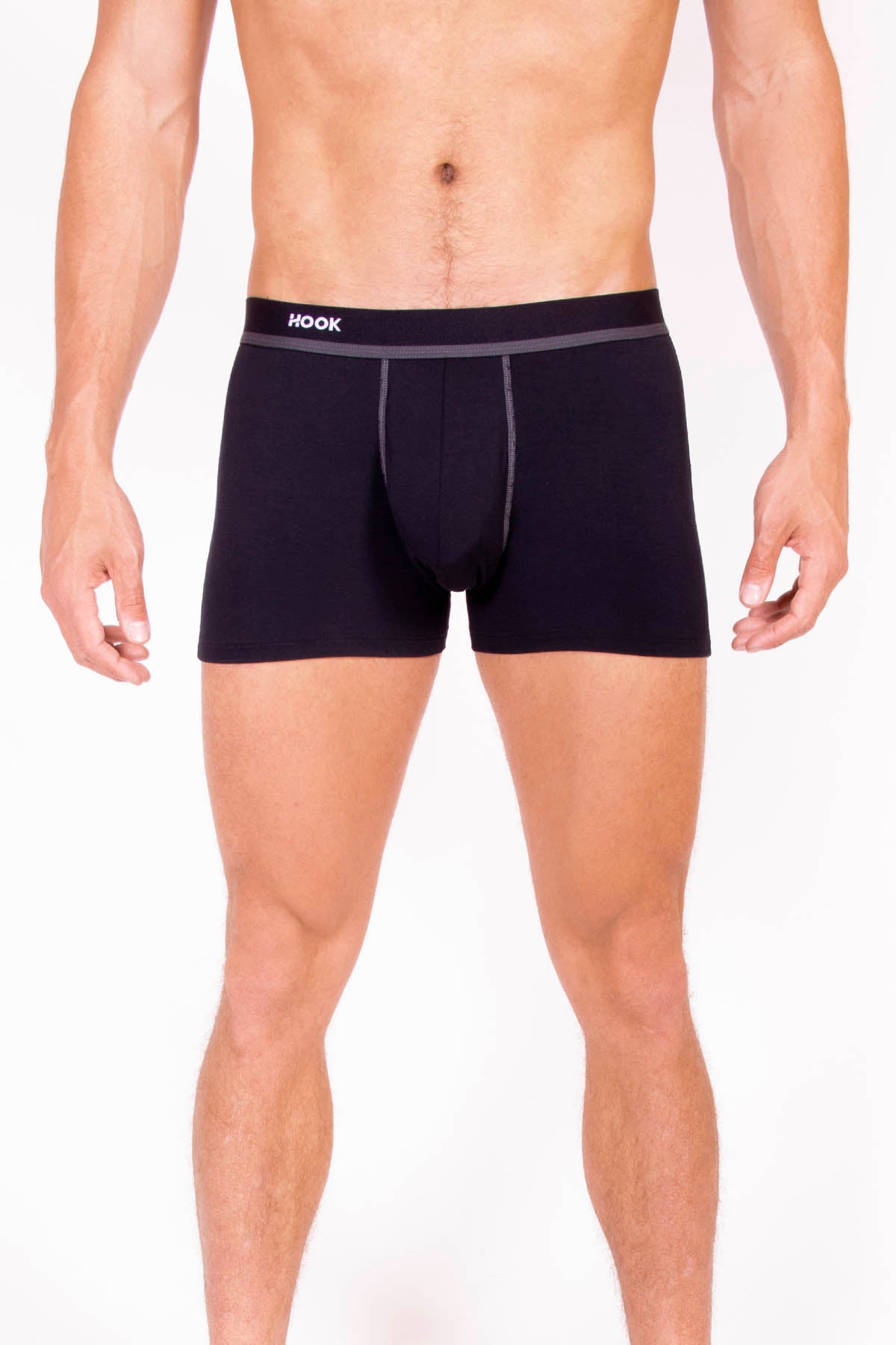 Boxer court Hook Feel Solid Charcoal and Black