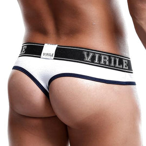 Micro thong Virile Black/White
